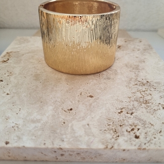 Kalın gold kelepçe bileklik