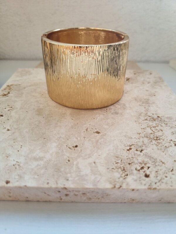 Kalın gold kelepçe bileklik