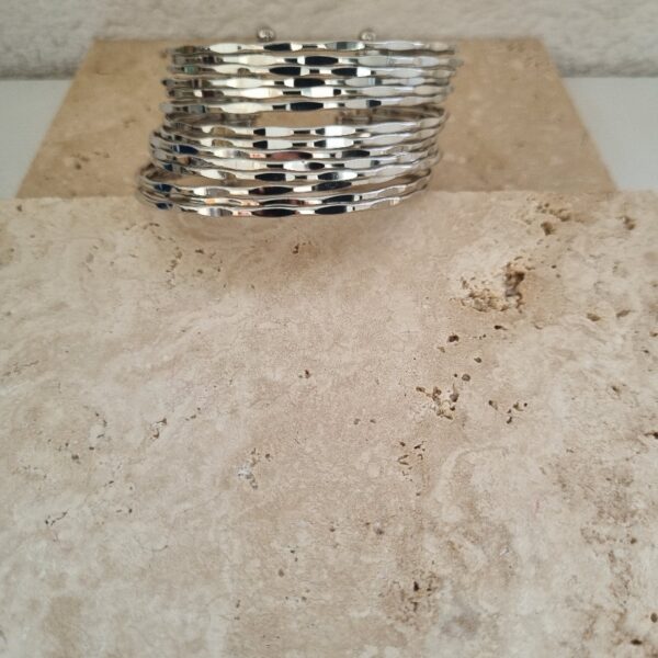 Sıralı silver kelepçe