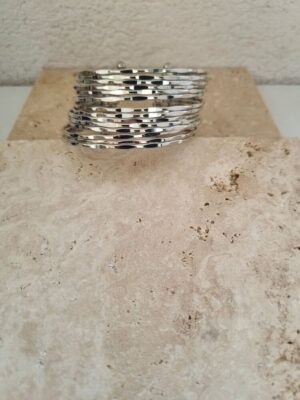 Sıralı silver kelepçe