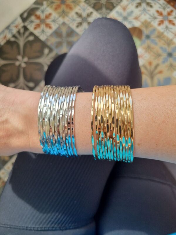 Sıralı silver kelepçe